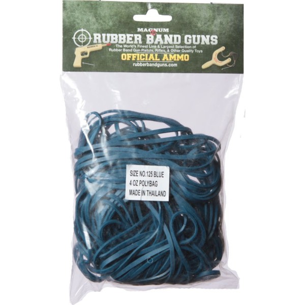 Rubber Bands Size 125 (Blue,4-oz. bag), Ammunition